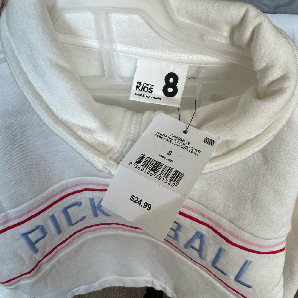 NWT White Pickleball Sweater - Picture 4 of 4